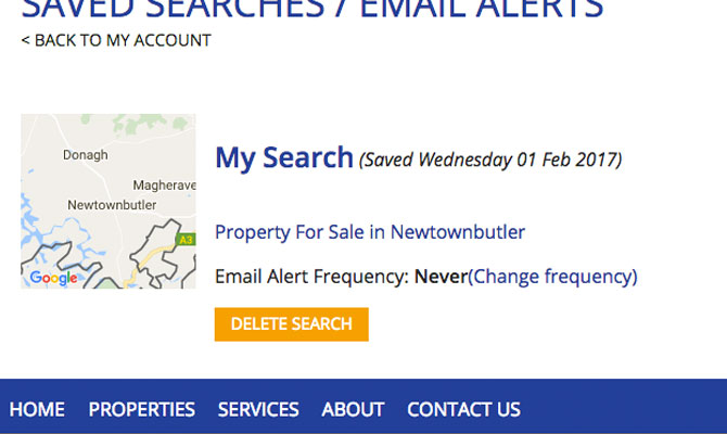 Managing your Saved Searches
