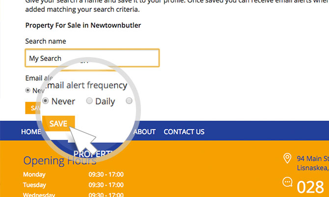 Saving your Search